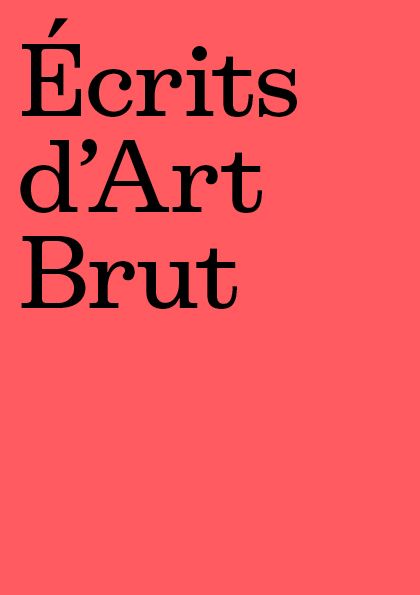 Écrits d’Art Brut