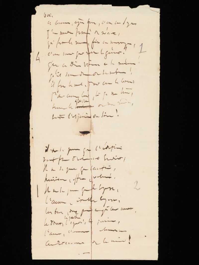 Victor Hugo, « Lumière » [date inconnue] © Fondation Martin Bodmer