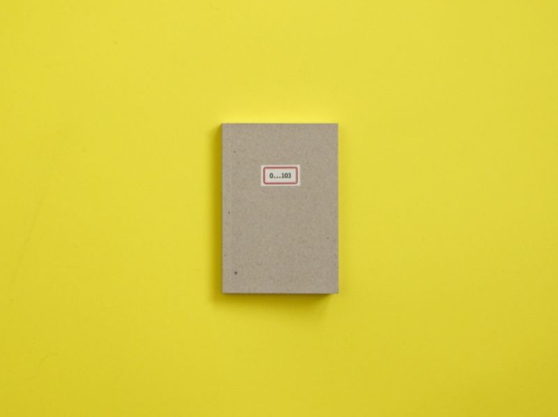 Jean-Marie Krauth, 0...103, cover - Laureate 2019 Bob Calle Prize