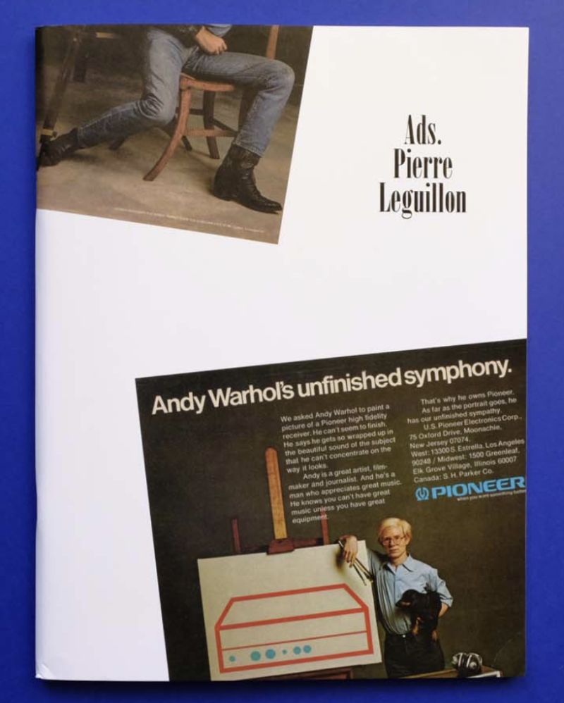 Pierre Leguillon, Ads., cover - Laureate 2021 Bob Calle Prize