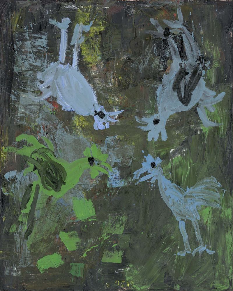 Vier Punkte, 1989, huile sur toile © Georg Baselitz / Photo : Jochen Littkemann