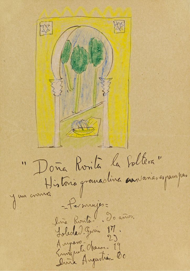 Manuscrit de Doña Rosita la soltera, 1922 © Herederos de Federico García Lorca