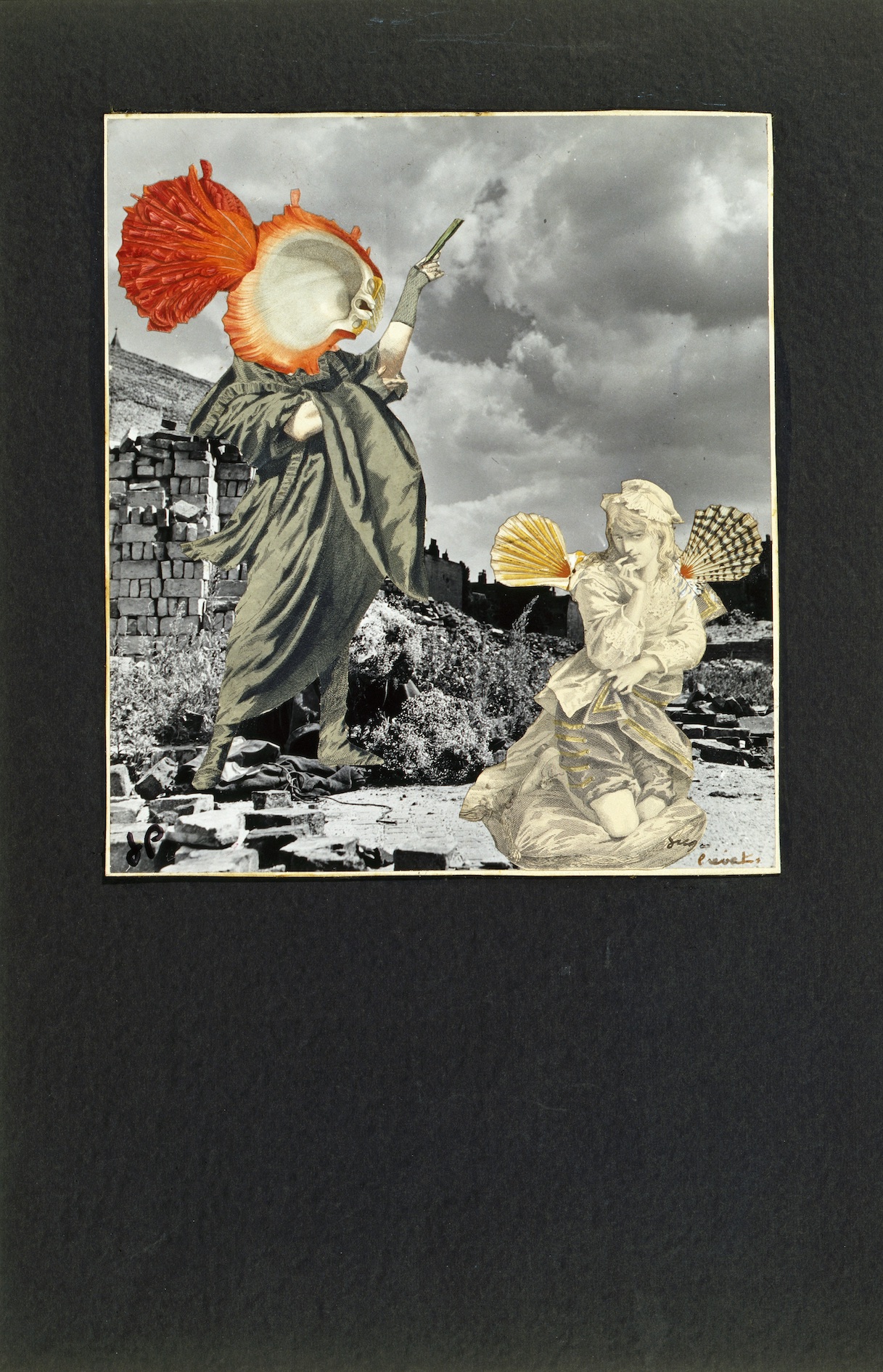 Le Sixième Commandement, [?], collage sur photographie © Fatras/Succession Jacques Prévert