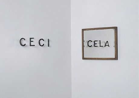 CECI - CELA, 1992 – 1993 © Succession Markus Raetz / 2022, ProLitteris