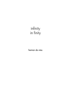 Infinity in finity