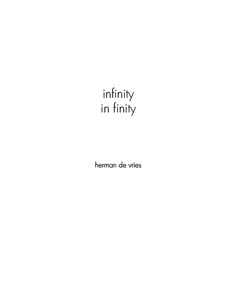 Infinity in finity