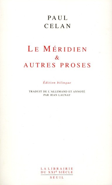 Le méridien & autres proses