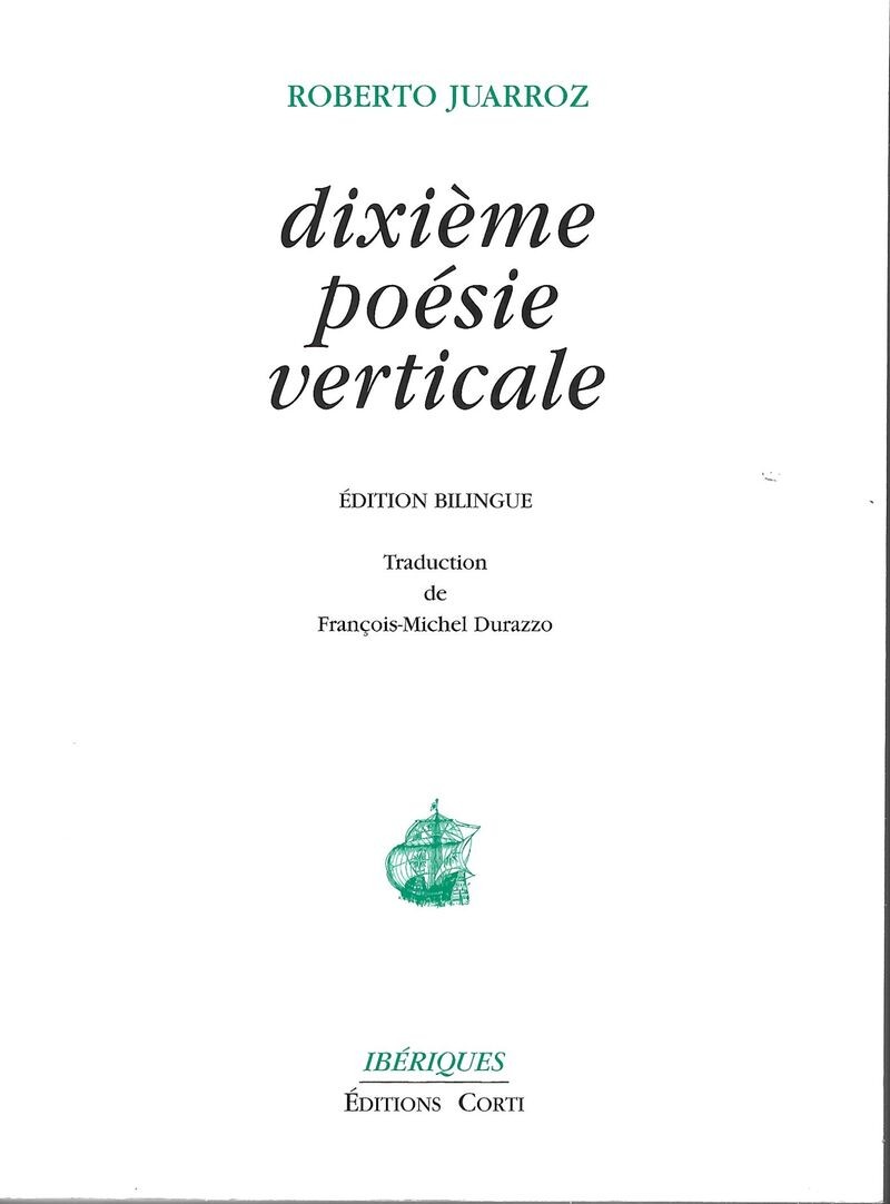 Dixième poésie verticale