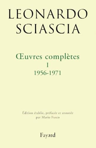 Œuvres complètes I