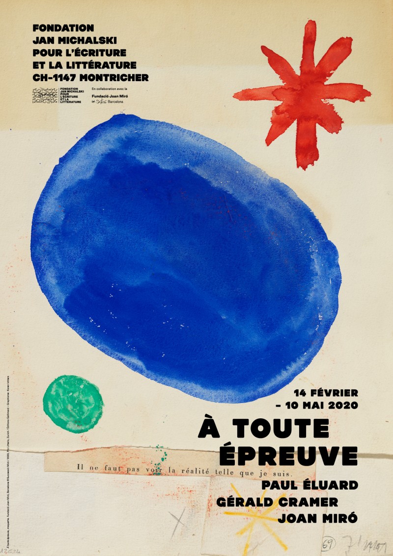 Dossier de presse exposition Paul Éluard, Gérald Cramer, Joan Miró