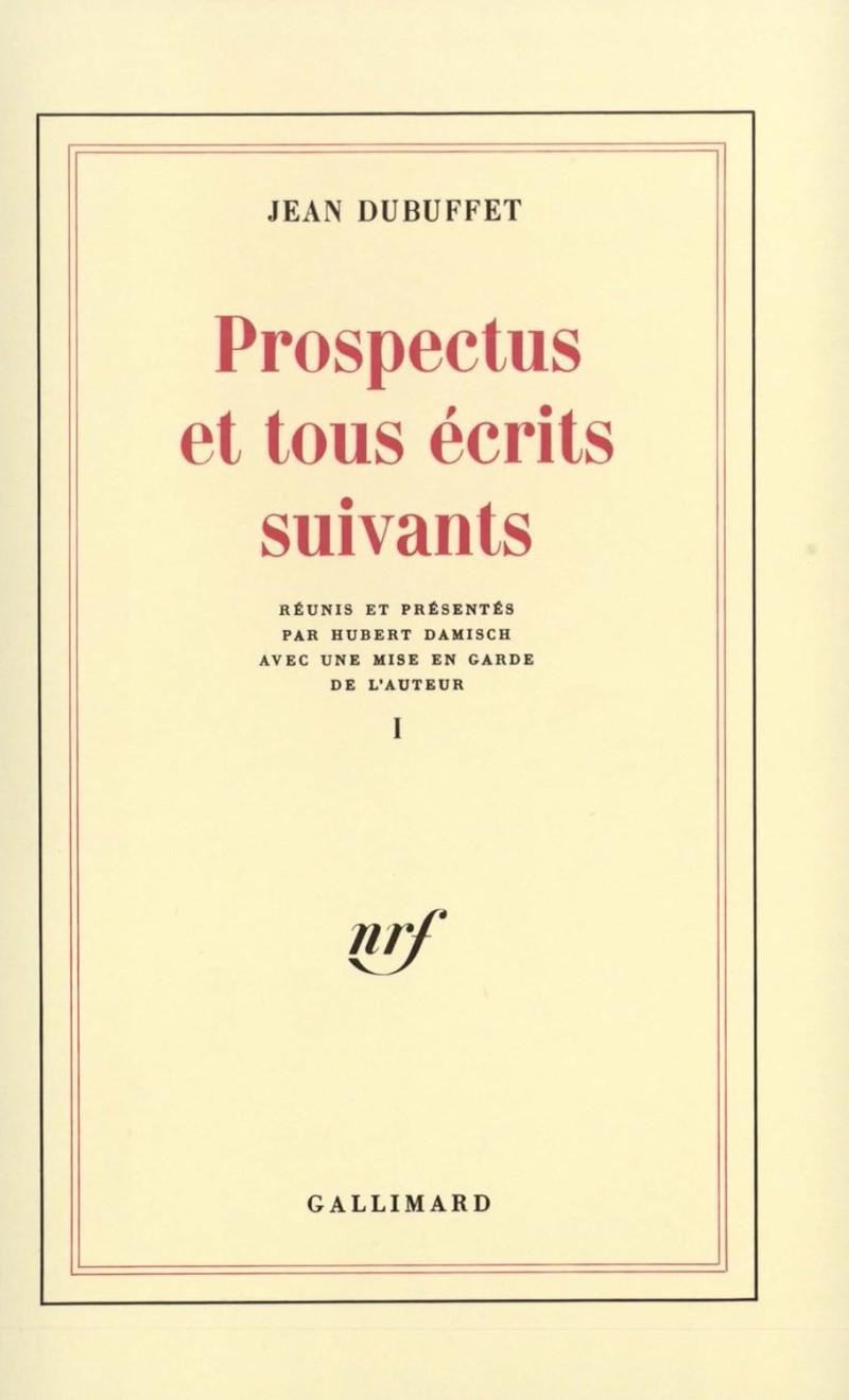 Prospectus et tous écrits suivants. Tome I