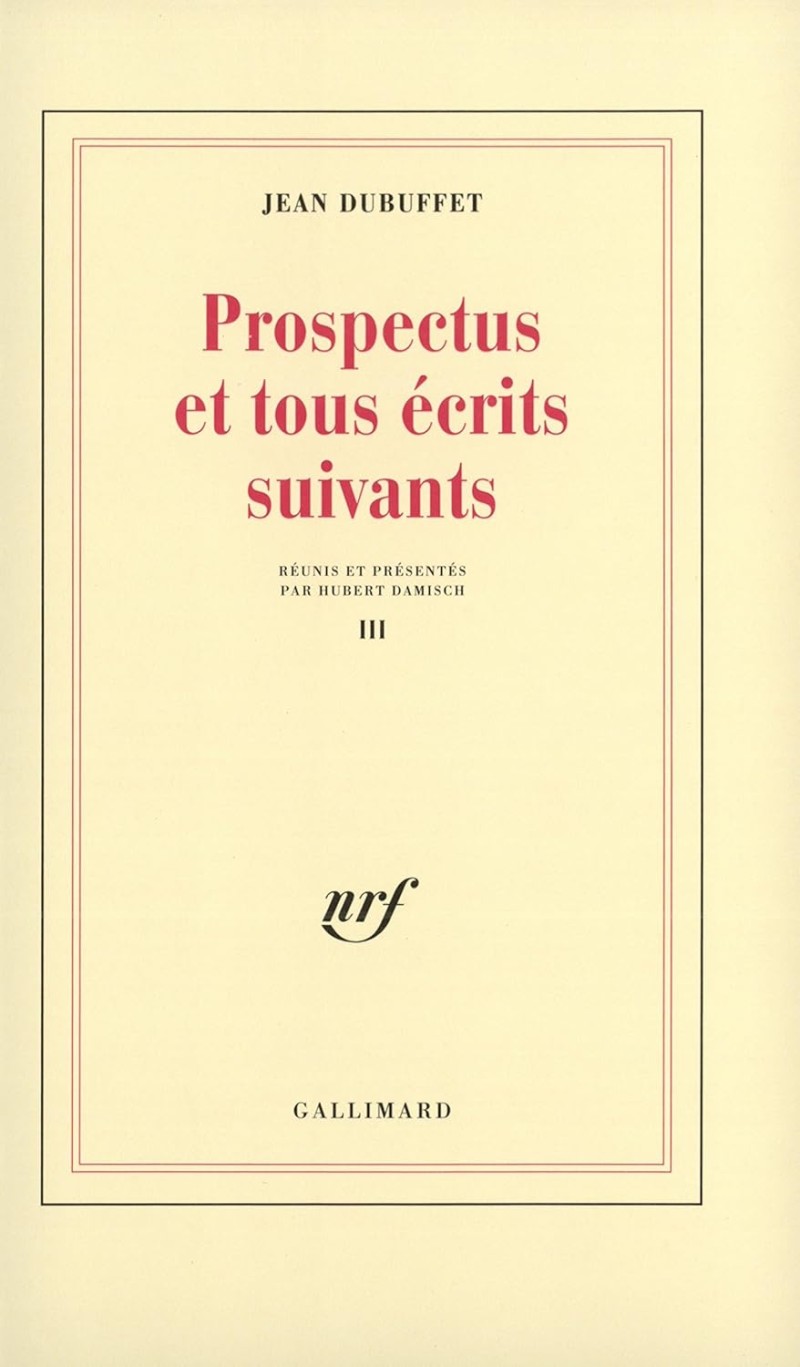 Prospectus et tous écrits suivants. Tome III