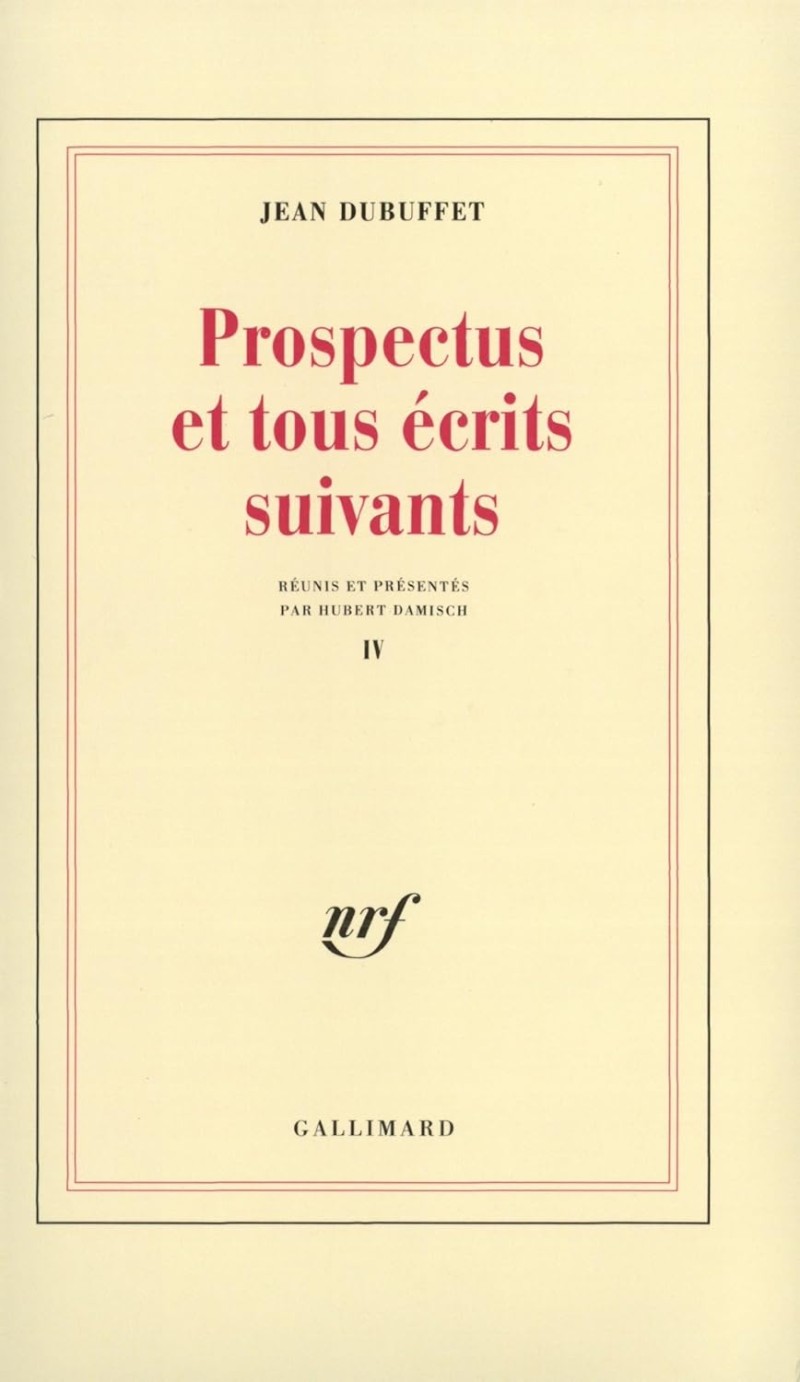 Prospectus et tous écrits suivants. Tome IV